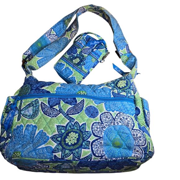 Vera Bradley Claire Lizzy Crossbody Bag 12x8x5 with Matching Wristlet Wallet - Picture 1 of 14